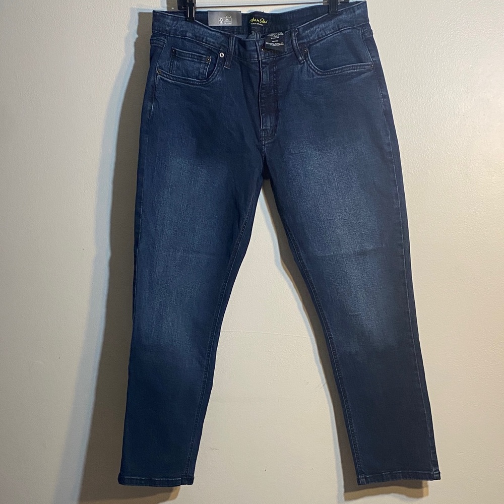 Men's Slim Fit Jeans in Navy Blue